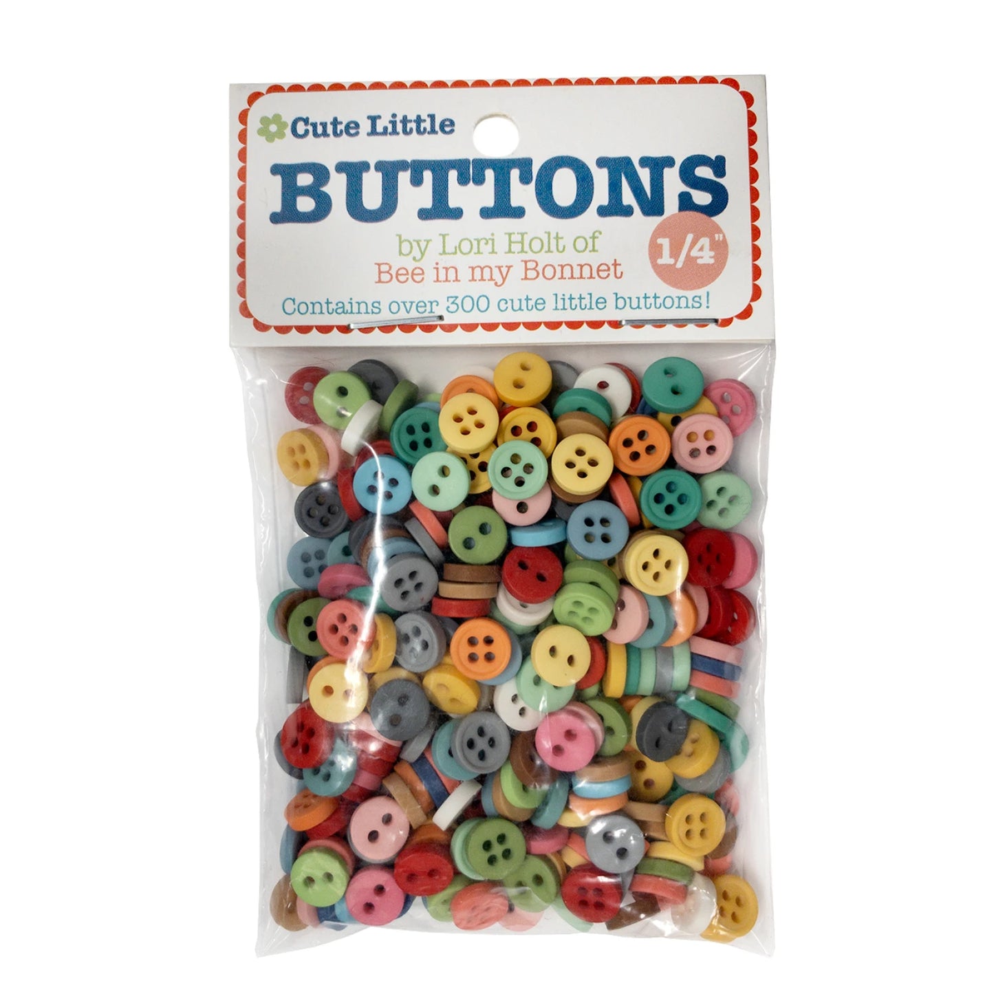 Lori Holt Cut Little Buttons 1/4 in 300 ct