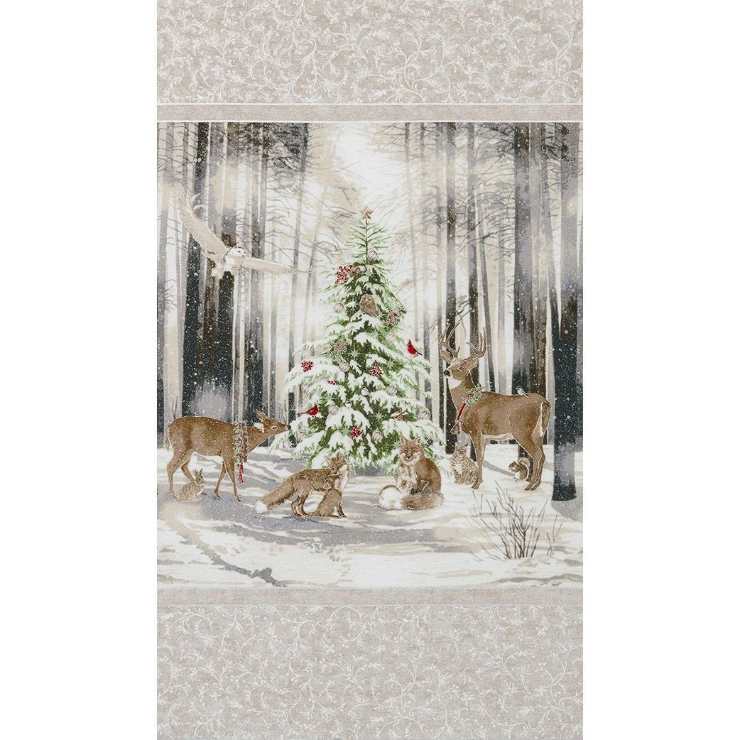 Winter White Fabric Panel