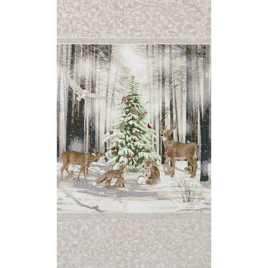 Winter White Fabric Panel